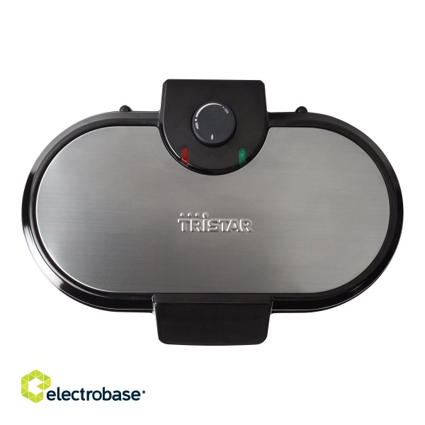 Tristar | WF-2120 | Waffle maker | 1200 W | Number of pastry 10 | Heart shaped | Black image 3