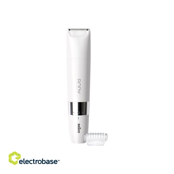 Braun | BS1000 | Body Mini Trimmer | Operating time (max)  min | Bulb lifetime (flashes) Not applicable | Number of power levels 1 | Wet & Dry | White image 2