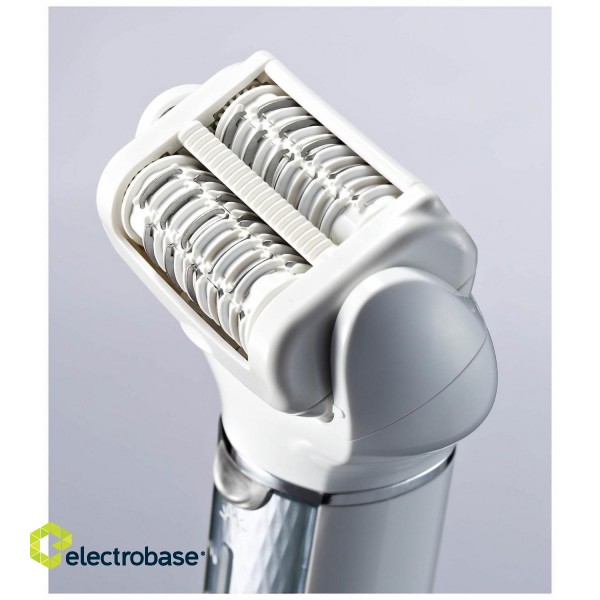 Panasonic | ES-EL2A-A503 | Epilator | Operating time (max) 30 min | Number of power levels 3 | Wet & Dry | Grey/White фото 3