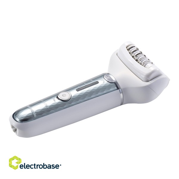 Panasonic | ES-EL2A-A503 | Epilator | Operating time (max) 30 min | Number of power levels 3 | Wet & Dry | Grey/White фото 4