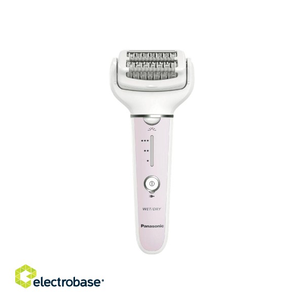 Panasonic | ES-EY80-P503 | Epilator | Operating time (max) 30 min | Number of power levels 3 | Wet & Dry | White/Pink фото 2