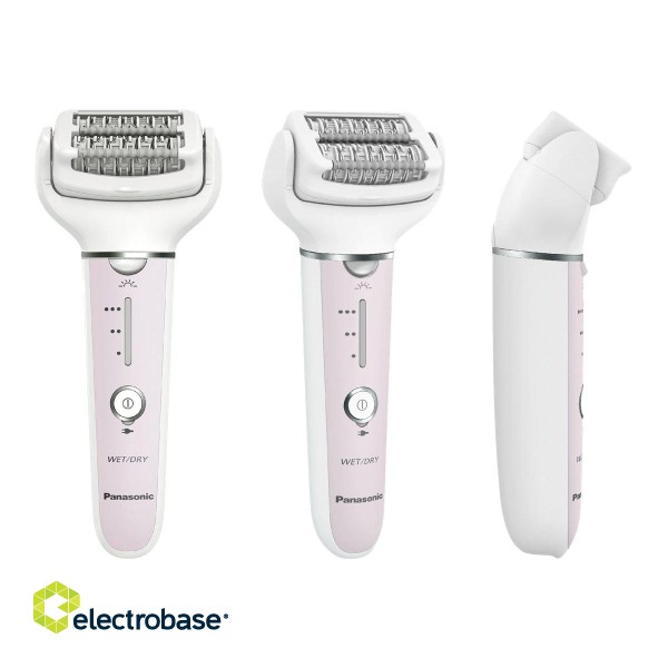 Panasonic | Epilator | ES-EY80-P503 | Operating time (max) 30 min | Number of power levels 3 | Wet & Dry | White/Pink image 5