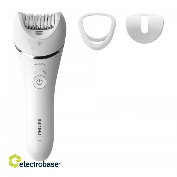Philips | Epilator | BRE700/00 | Operating time (max) 40 min | Number of power levels N/A | Wet & Dry | White image 1