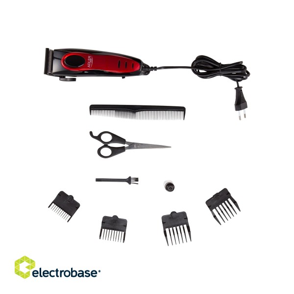 Adler | Hair clipper | AD 2825 | Corded | Red image 1
