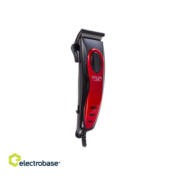 Adler | Hair clipper | AD 2825 | Corded | Red image 4