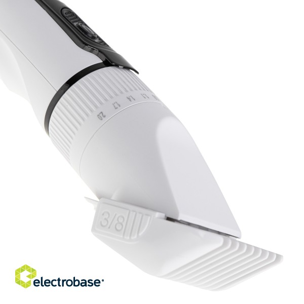 Adler | Hair Clipper with LCD Display | AD 2839 | Cordless | Number of length steps 6 | White/Black image 6