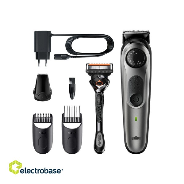 Braun | Beard Trimmer | BT5360 | Cordless and corded | Number of length steps 39 | Black/Silver image 4