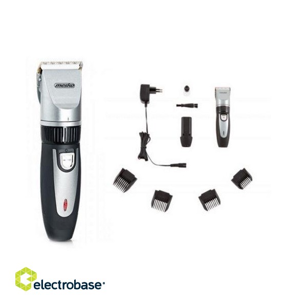 Mesko | Hair clipper for pets | MS 2826 | Corded/ Cordless | Black/Silver image 3