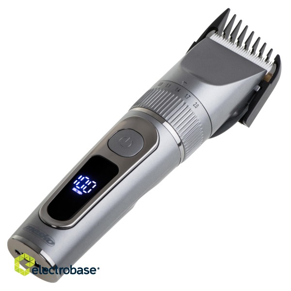 Mesko | Hair Clipper with LCD Display | MS 2843 | Cordless | Number of length steps 4 | Stainless Steel image 2