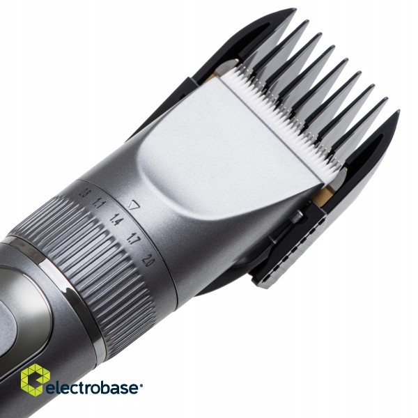 Mesko | Hair Clipper with LCD Display | MS 2843 | Cordless | Number of length steps 4 | Stainless Steel image 10