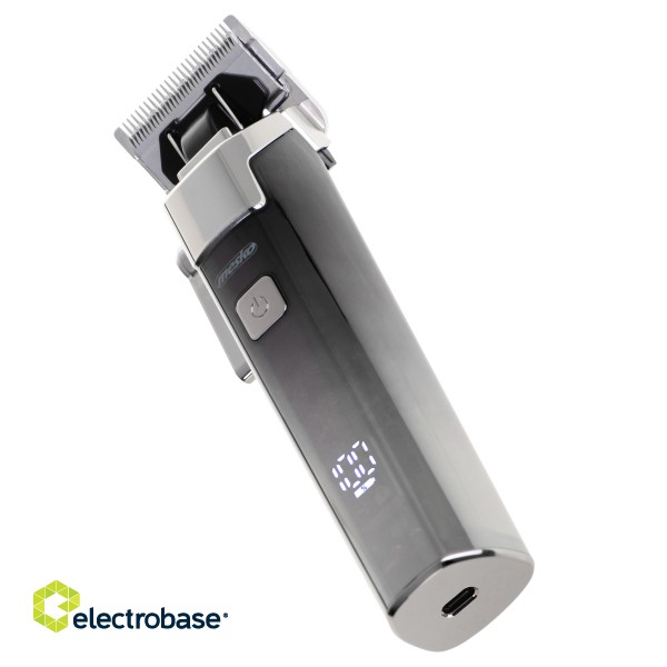 Mesko | Hair Clipper with LED Display | MS 2842 | Cordless | Number of length steps 8 | Grey image 3
