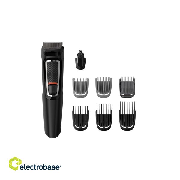 Philips | 8-in-1 Face and Hair trimmer | MG3730/15 | Cordless | Number of length steps | Black image 1