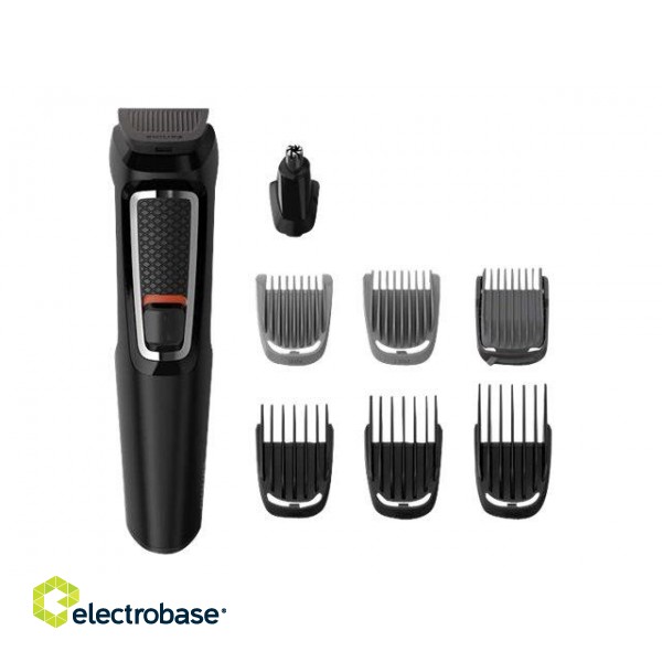 Philips | 8-in-1 Face and Hair trimmer | MG3730/15 | Cordless | Number of length steps | Black image 4