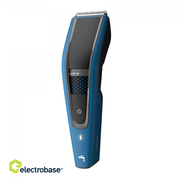 Philips | Hair clipper | HC5612/15 | Cordless or corded | Number of length steps 28 | Step precise 1 mm | Blue/Black фото 3