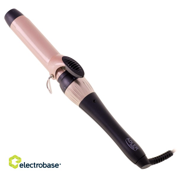 Adler | Curling Iron | AD 2118 | Ceramic heating system | Barrel diameter 32 mm | Temperature (max) 200 °C | 56 W | Black/Pink image 1