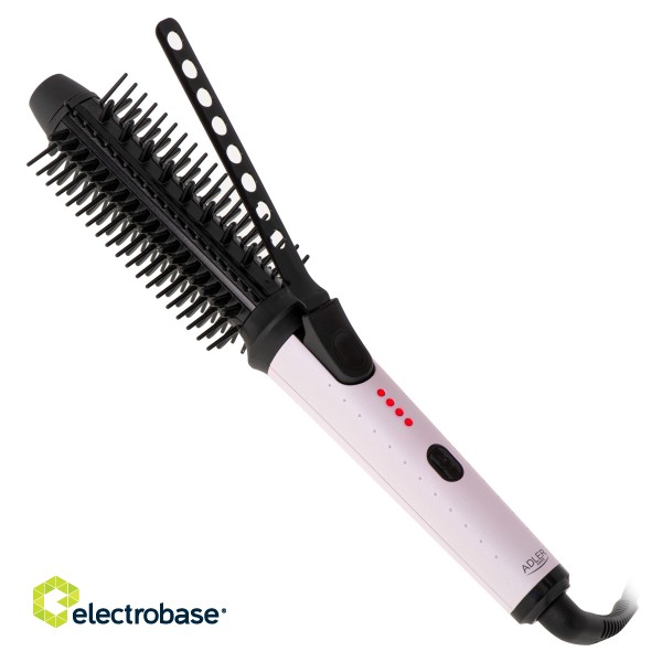 Adler | Curling iron with comb | AD 2113 | Ceramic heating system | Barrel diameter 26 mm | Temperature (min)  °C | Temperature (max) 200 °C | Number of heating levels | Display | 60 W paveikslėlis 4