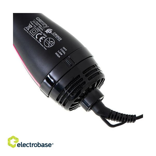 Camry | Hair styler | CR 2025 | Warranty 24 month(s) | Number of heating levels 3 | 1200 W | Black/Pink image 6