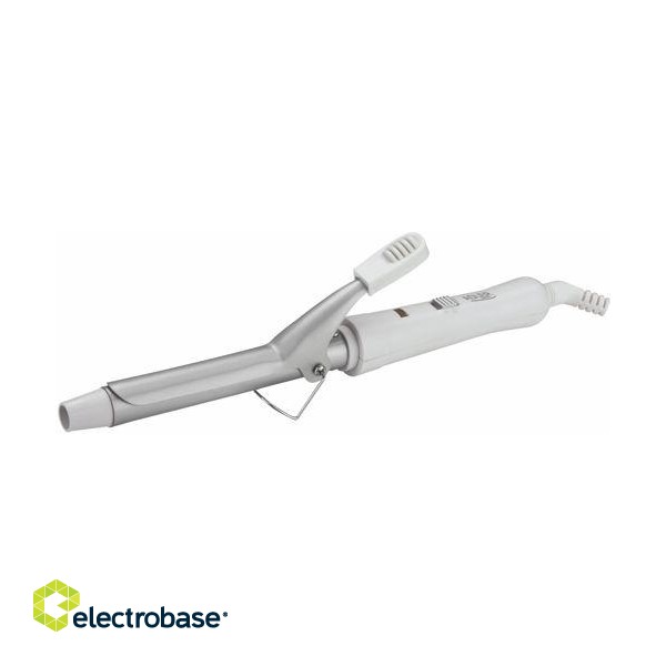 Hair Curling Iron | Adler | AD 2105 | Warranty 24 month(s) | Ceramic heating system | Barrel diameter 19 mm | Number of heating levels 1 | 25 W | White image 2
