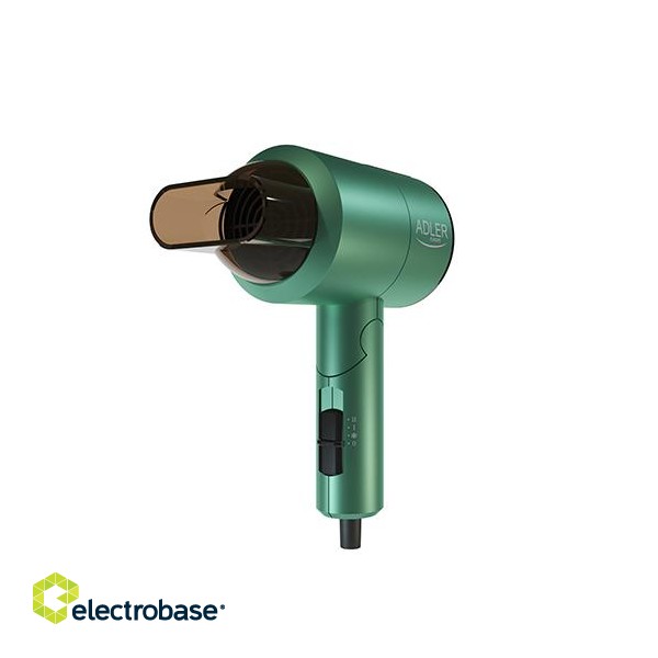 Adler | Hair Dryer | AD 2265 | 1100 W | Number of temperature settings 2 | Green image 2