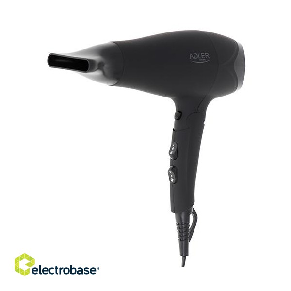 Adler | Hair dryer | AD 2267 | 2100 W | Number of temperature settings 3 | Diffuser nozzle | Black image 3