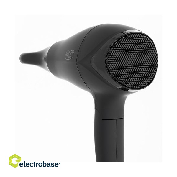 Adler | Hair dryer | AD 2267 | 2100 W | Number of temperature settings 3 | Diffuser nozzle | Black image 6