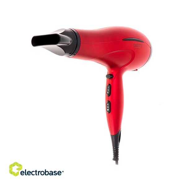Camry | Hair Dryer | CR 2253 | 2400 W | Number of temperature settings 3 | Diffuser nozzle | Red фото 3