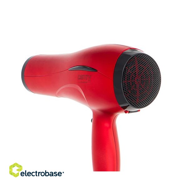 Camry | Hair Dryer | CR 2253 | 2400 W | Number of temperature settings 3 | Diffuser nozzle | Red фото 6