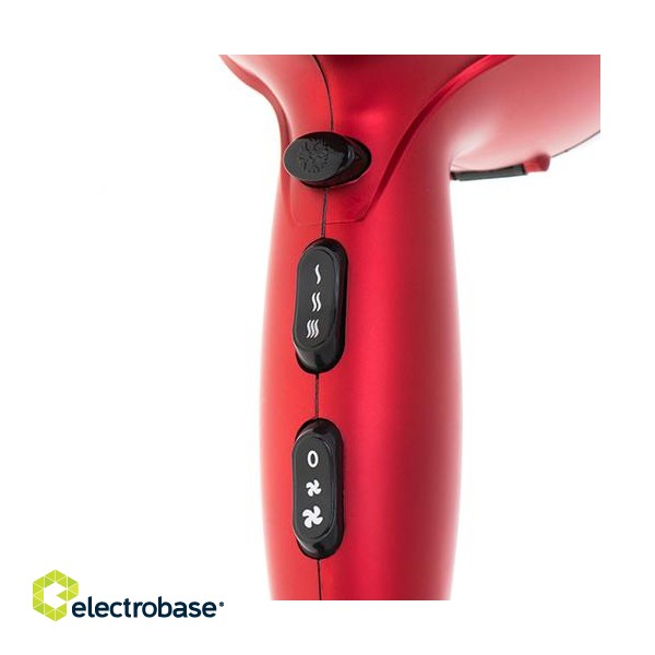 Camry | Hair Dryer | CR 2253 | 2400 W | Number of temperature settings 3 | Diffuser nozzle | Red фото 7