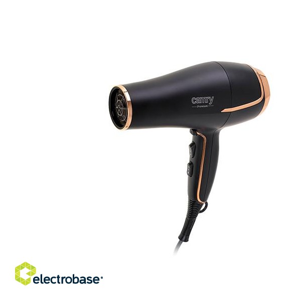 Camry | Hair Dryer | CR 2255 | 2200 W | Number of temperature settings 3 | Diffuser nozzle | Black image 3