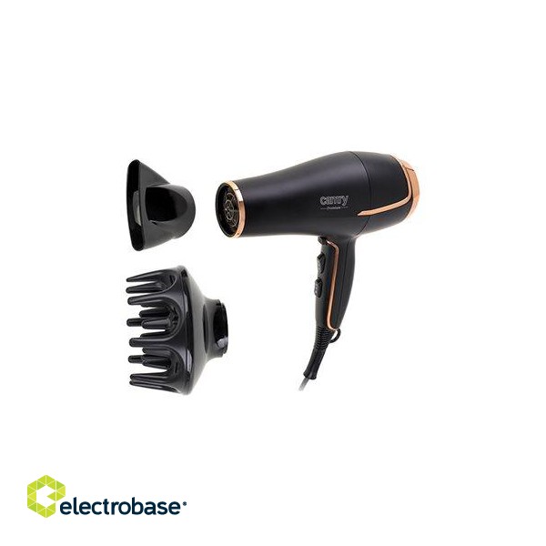 Camry | Hair Dryer | CR 2255 | 2200 W | Number of temperature settings 3 | Diffuser nozzle | Black image 1