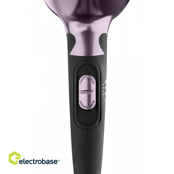 ETA | Hair Dryer | ETA632090000 Rosalia | 1200 W | Number of temperature settings 3 | Black/Purple фото 3
