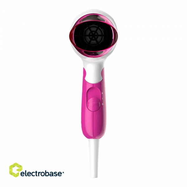 Philips | Hair Dryer | BHD003/00 | 1400 W | Number of temperature settings 2 | White/Pink фото 4