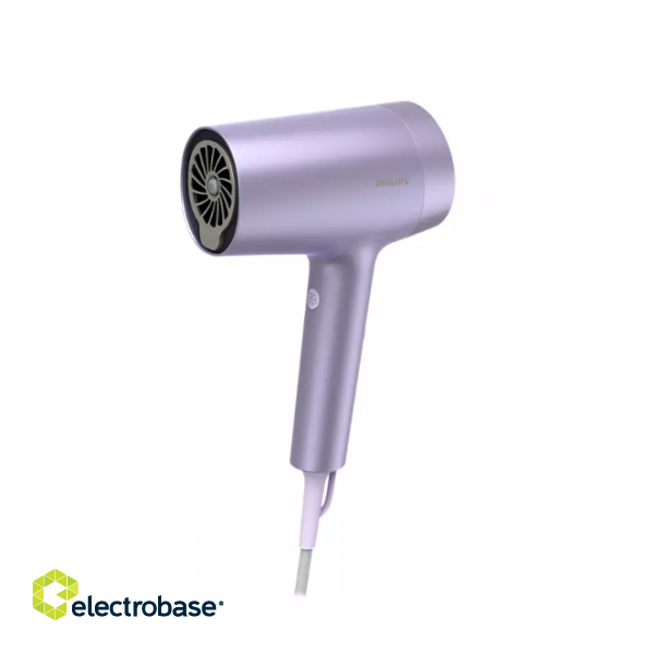 Philips Hair Dryer | BHD720/10 | 1800 W | Number of temperature settings 4 | Ionic function | Diffuser nozzle | Purple image 1
