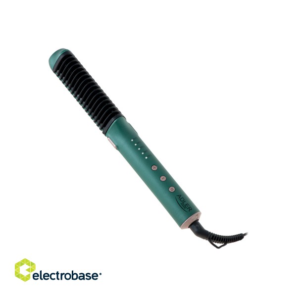 Adler | Straightening Brush | AD 2324 | Warranty 24 month(s) | Display | Temperature (min)  °C | Temperature (max) 210 °C | Number of heating levels | Green image 1