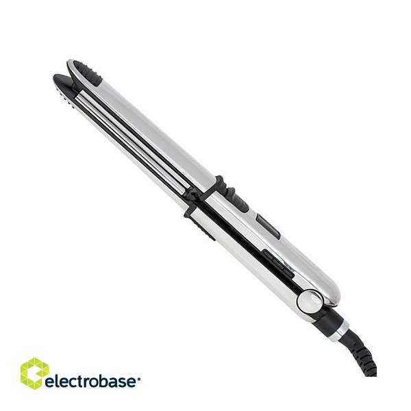 Camry | Professional hair straightener | CR 2320 | Warranty  month(s) | Ionic function | Display LCD digital | Temperature (min)  °C | Temperature (max) 230 °C | Number of heating levels | Stainless steel image 3