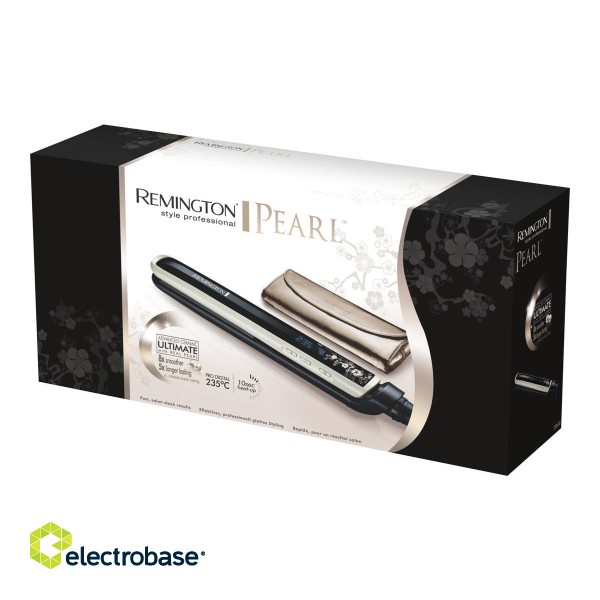 Remington | PEARL Hair Straightener | S9500 | Warranty 24 month(s) | Ceramic heating system | Display Digital display | Temperature (min) 150 °C | Temperature (max) 235 °C | Black фото 4