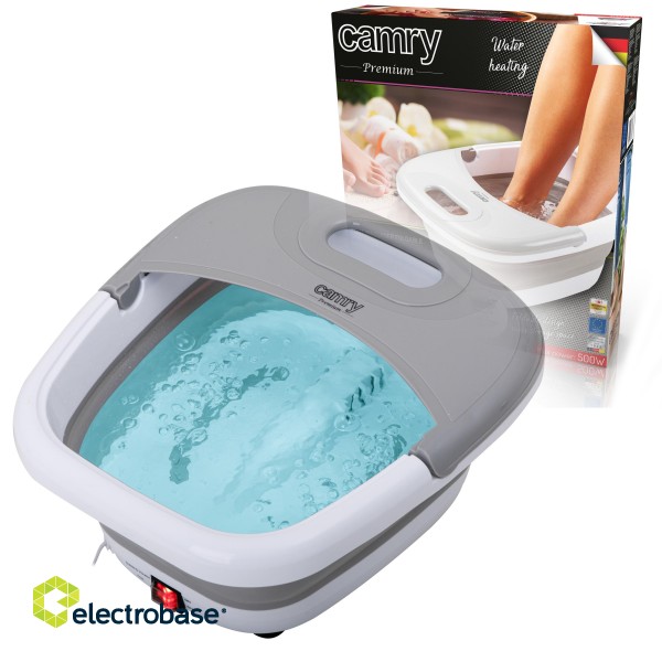 Camry | Foot massager | CR 2174 | Bubble function | Heat function | 450 W | White/Silver фото 6