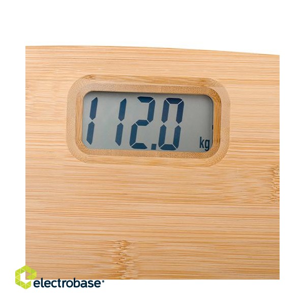 Adler | Bathroom Bamboo Scale | AD 8173 | Maximum weight (capacity) 150 kg | Accuracy 100 g paveikslėlis 4