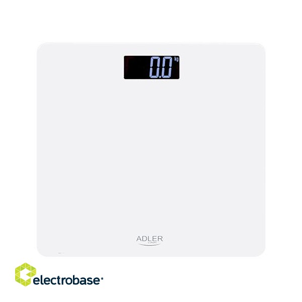 Adler | Bathroom scale | AD 8157w | Maximum weight (capacity) 150 kg | Accuracy 100 g | Body Mass Index (BMI) measuring | White paveikslėlis 2