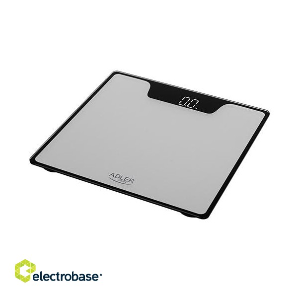 Adler | Bathroom Scale | AD 8174s | Maximum weight (capacity) 180 kg | Accuracy 100 g | Silver image 2