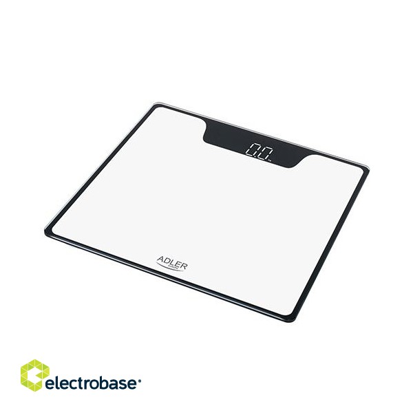 Adler | Bathroom Scale | AD 8174w | Maximum weight (capacity) 180 kg | Accuracy 100 g | White image 2