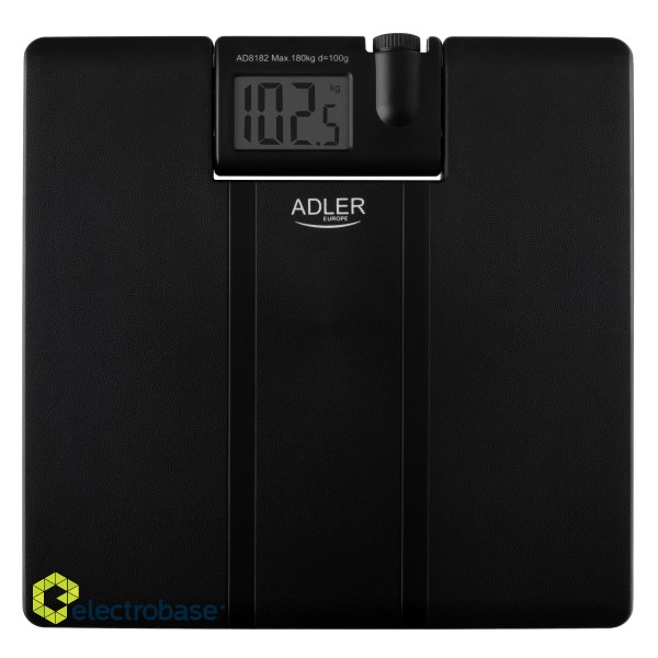 Adler | Bathroom Scale with Projector | AD 8182 | Maximum weight (capacity) 180 kg | Accuracy 100 g | Black image 1