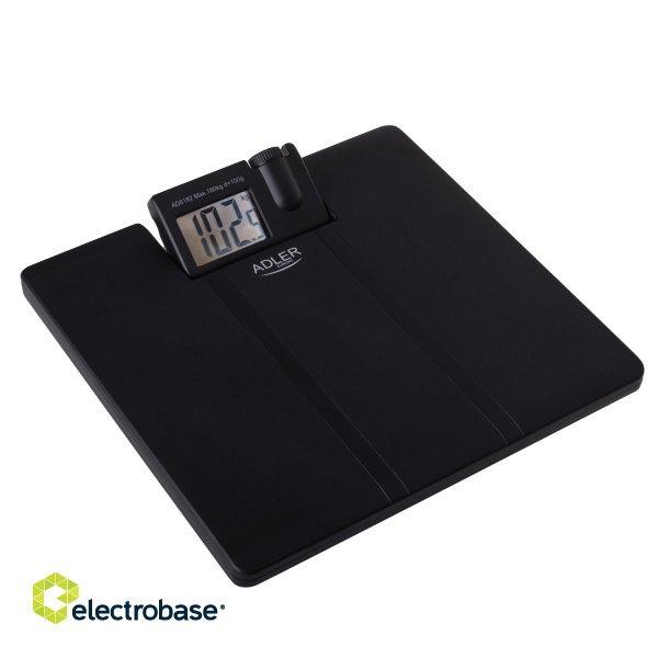 Adler | Bathroom Scale with Projector | AD 8182 | Maximum weight (capacity) 180 kg | Accuracy 100 g | Black image 4