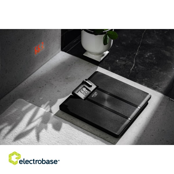 Adler | Bathroom Scale with Projector | AD 8182 | Maximum weight (capacity) 180 kg | Accuracy 100 g | Black image 7