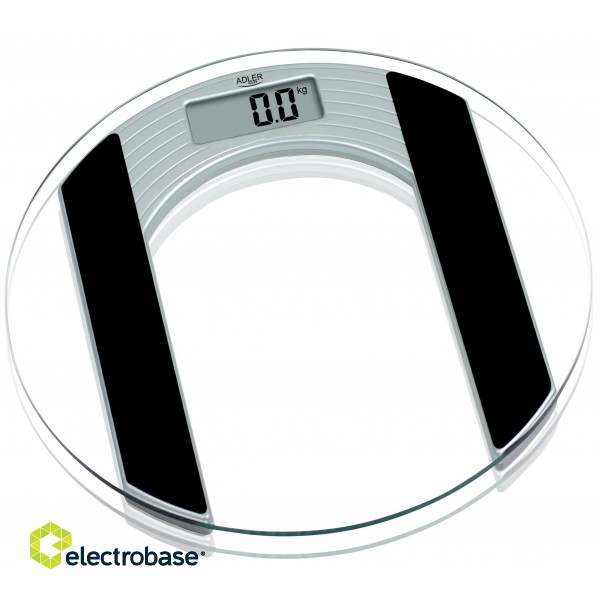 Adler | Body fit Scales | Maximum weight (capacity) 150 kg | Accuracy 100 g | Glass image 1