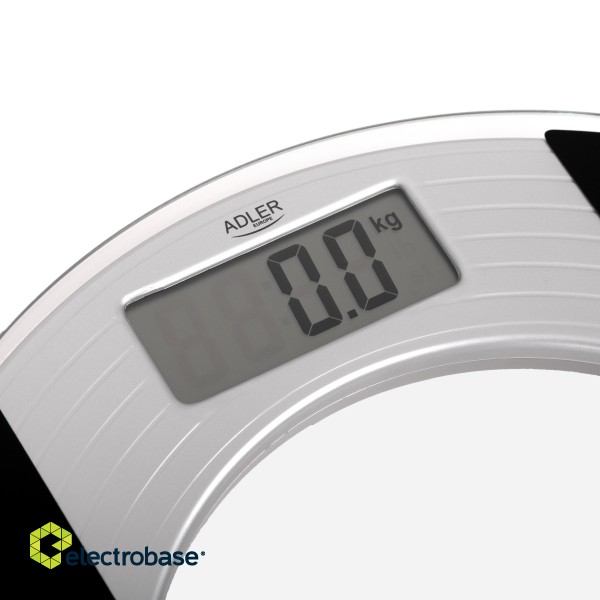 Adler | Body fit Scales | Maximum weight (capacity) 150 kg | Accuracy 100 g | Glass image 7