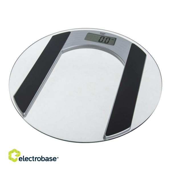 Adler | Body fit Scales | Maximum weight (capacity) 150 kg | Accuracy 100 g | Glass image 2