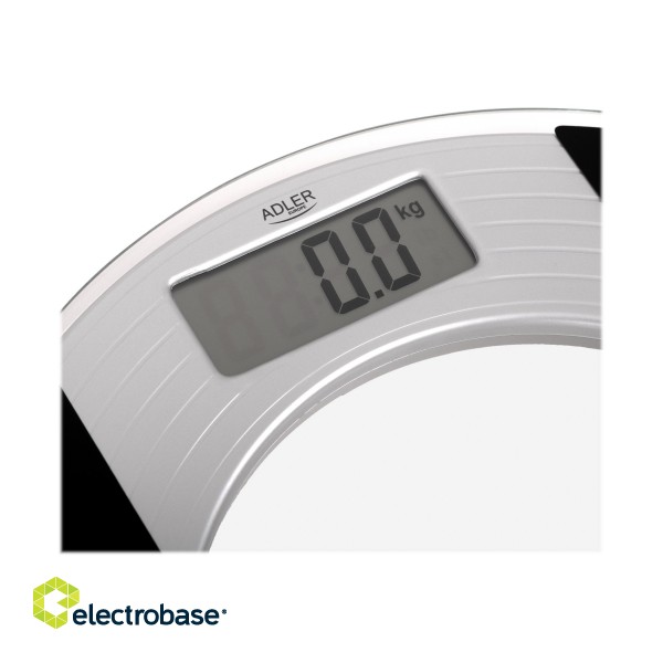 Adler | Body fit Scales | Maximum weight (capacity) 150 kg | Accuracy 100 g | Glass image 10
