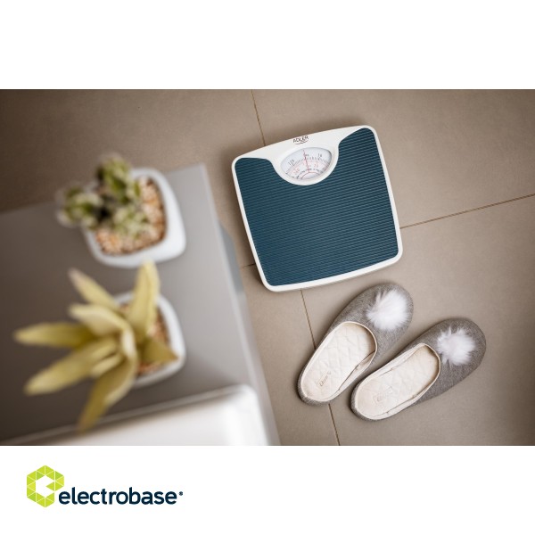 Adler | Mechanical bathroom scale | AD 8151b | Maximum weight (capacity) 130 kg | Accuracy 1000 g | Blue/White image 7