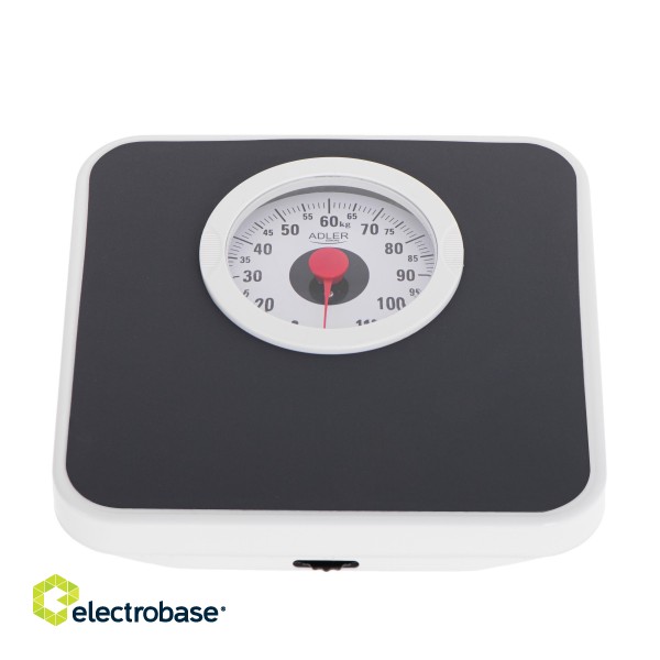 Adler | Mechanical Bathroom Scale | AD 8178 | Maximum weight (capacity) 120 kg | Accuracy 1000 g | Black image 1
